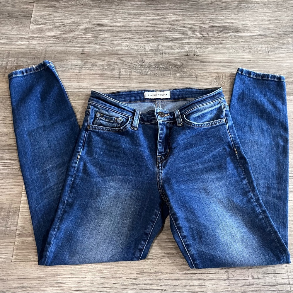 Flying Monkey Dark Wash Skinny Jeans size 24